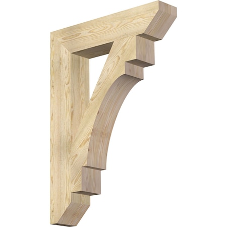 Ekena Millwork Merced Slat Rough Sawn Bracket, Douglas Fir, 6"W x 30"D x 42"H BKT06X30X42MRC06RDF